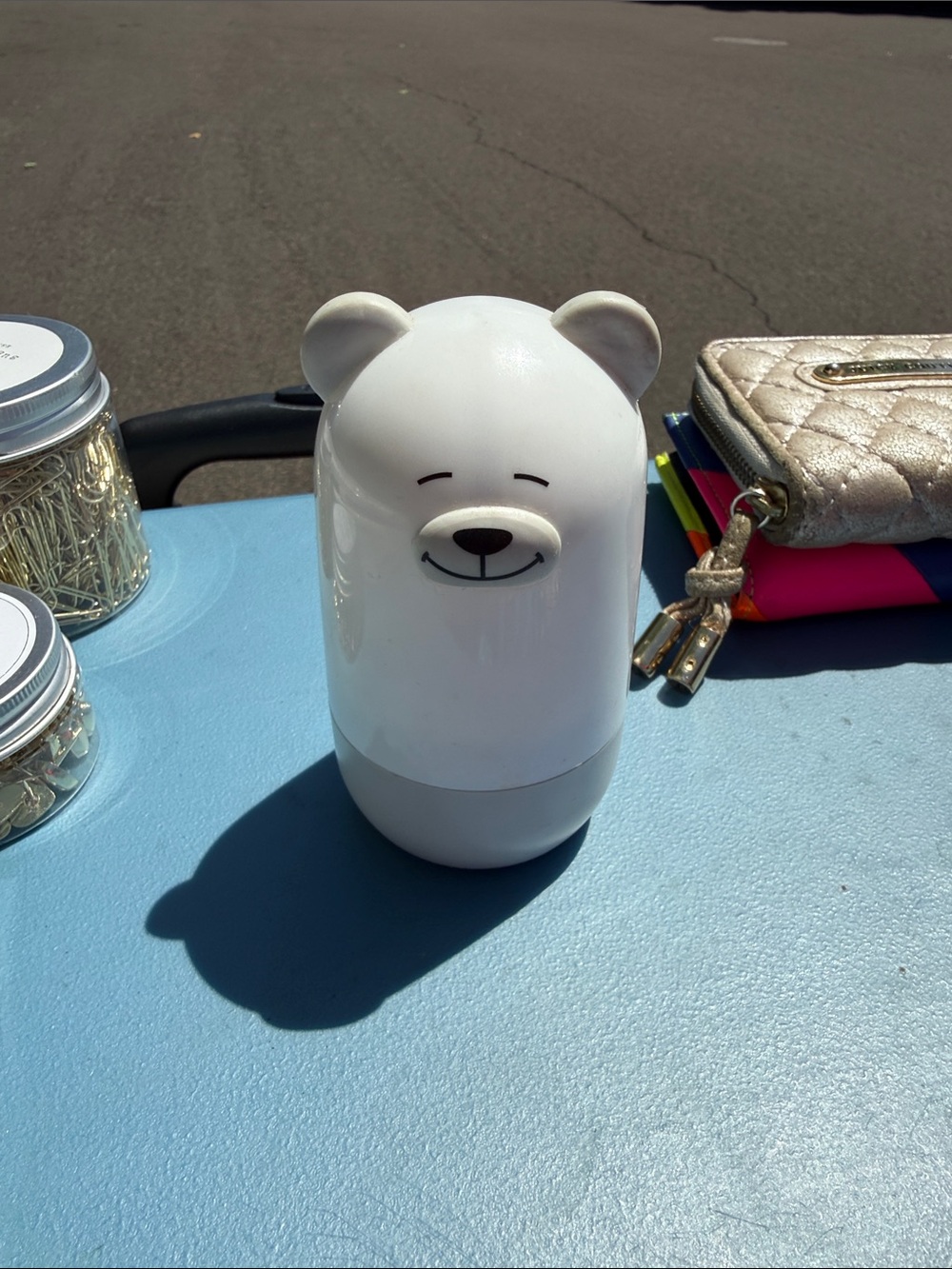 Cute White Bear nail kit